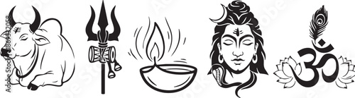 Mahadev Portrait Vector for Maha Shivratri