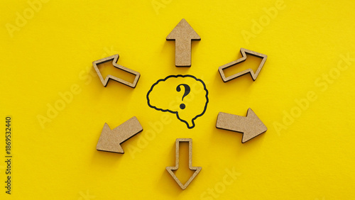 Wallpaper Mural Decision Paralysis in Strategic Management Concept with Overanalysis, Executive Uncertainty, Risk Avoidance and Delayed Business Decisions Torontodigital.ca