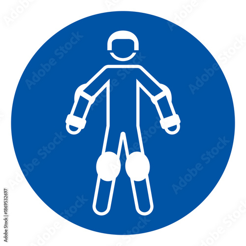 Wear Protective Roller Sport Equipment Symbol Sign, Vector Illustration, Isolated On White Background Label. EPS10