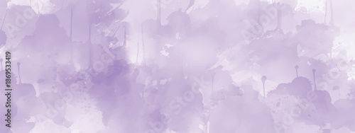 Atmospheric Abstract Watercolor Wash with Calm Violet Tones