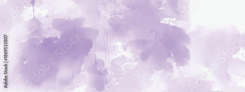 Abstract Watercolor Design with Gentle Lavender Brush Blending