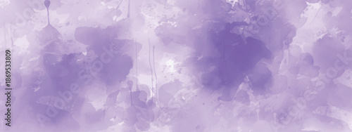 Abstract Watercolor Design with Gentle Lavender Brush Blending