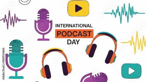 International Podcast Day Celebration with Audio Visual Elements.