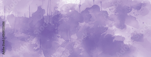 Soft Lavender Watercolor Texture with Dreamy Abstract Paint Wash Background