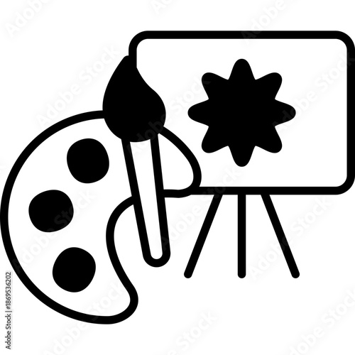 Little Artists Creative Kids Fill Icon: Painting and Drawing