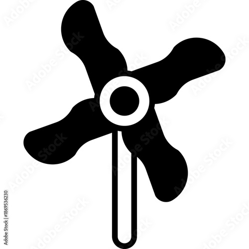 Pinwheel Wind Toy Fill Icon: Spinning Fun
