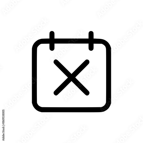 Calendar cancel icon