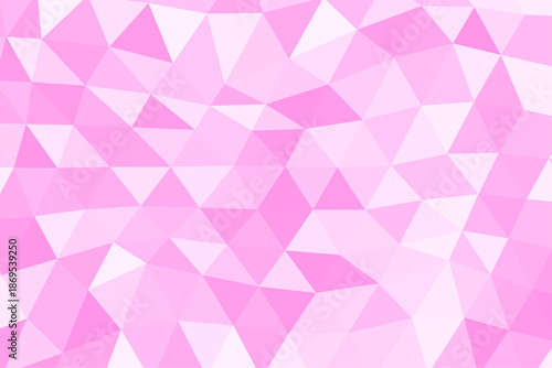 ピンクの三角形が連なる幾何学模様の抽象的な背景パターン