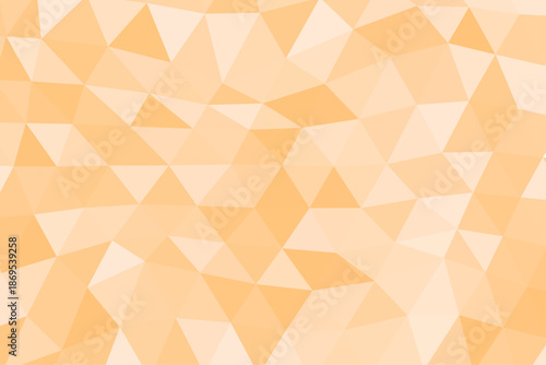 オレンジの三角形が連なる幾何学模様の抽象的な背景パターン