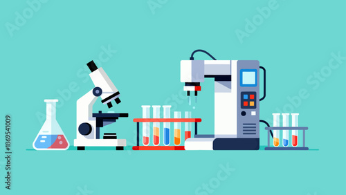 Laboratory equipment setup