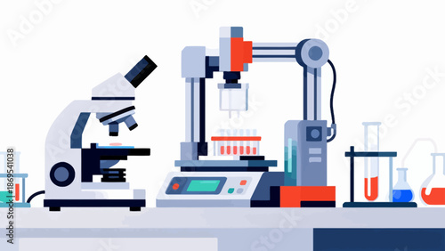 Laboratory equipment setup