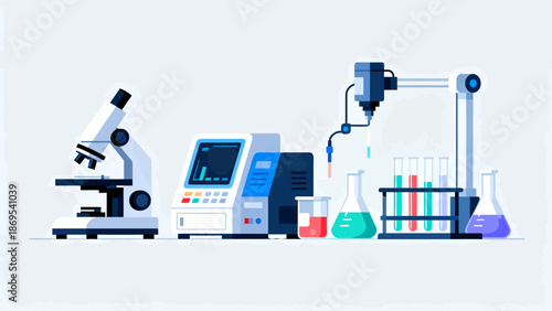 Laboratory equipment setup
