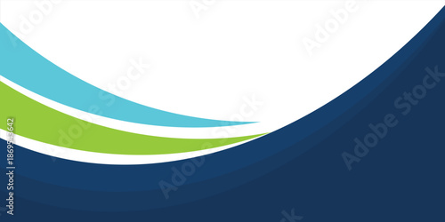 Modern abstract background with blue and green wave design. Perfect for corporate templates, business presentations, flyers, brochures, and digital banners. Clean, professional, and trending design