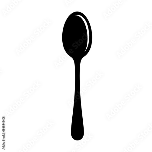 Black Silhouette of a Spoon 1.