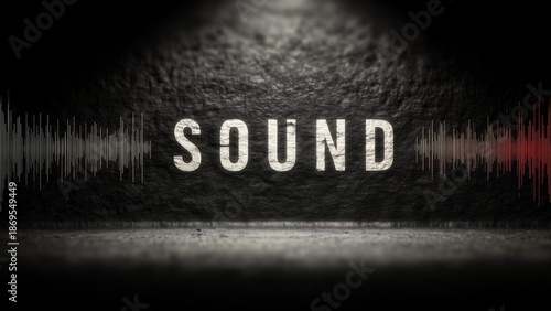 Modern Frequency Sound Treatment Visual with Minimalist Resonance Lines and Wellness Aesthetic