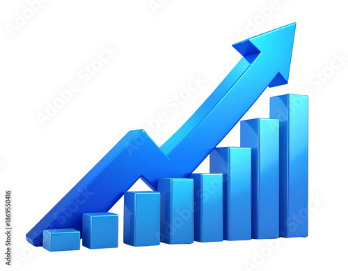Blue Business Arrow and Growing Stock Market Graph Icon, Upward Trend on Economic Chart, Transparent Background Free Download Blue Business Arrow and Growing Stock Market Graph Icon, Upward Trend on Economic Chart, Transparent Background - GFXLoad