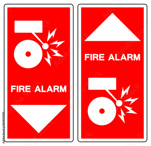 Fire Alarm Symbol Sign, Vector Illustration, Isolate On White Background Label.EPS10