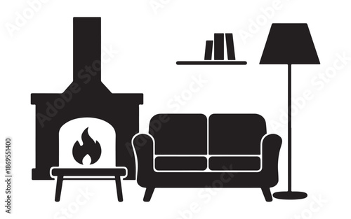 Modern Flat Business Infographic Template with Four Steps for Data Visualization Silhouette vector