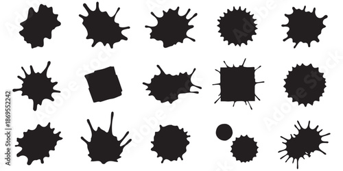 Colorful Paint Splash & Drip Vector Collection | Abstract Ink, Liquid Paint Splatter Backgrounds