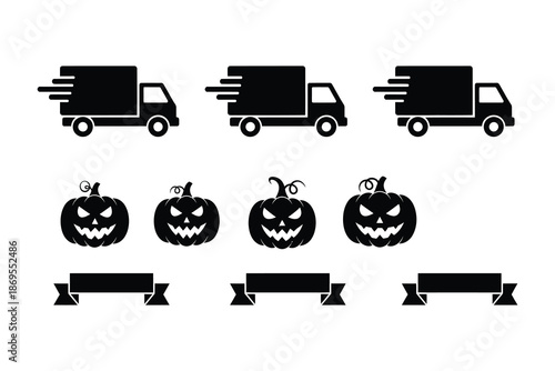 transportation icons set.