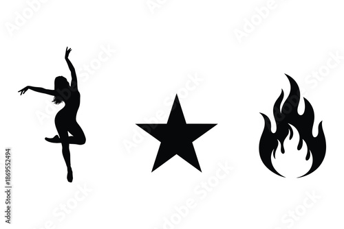 silhouette of a woman with long hair