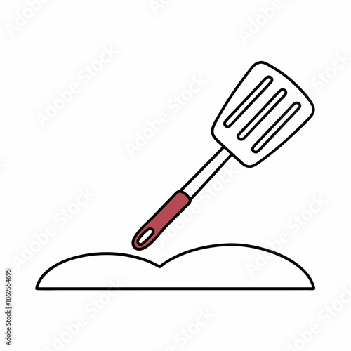 Kitchen Spatula Vector Illustration