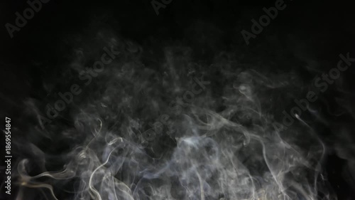 smoke on a black background