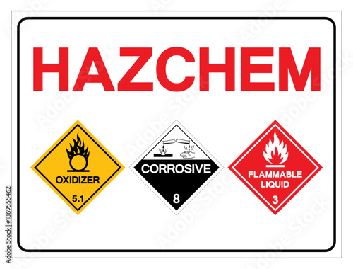 Hazard Chemical Symbol Sign, Vector Illustration, Isolate On White Background, Label. EPS10