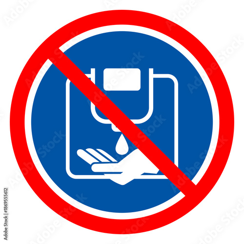 Please Use Hand Sanitizer Befor Entering Symbol Sign ,Vector Illustration, Isolate On White Background Label.EPS10