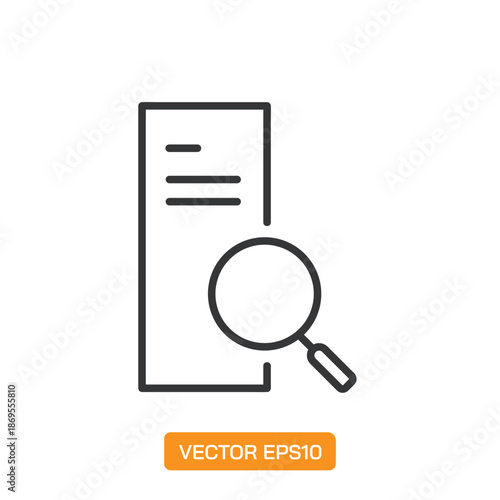 Search Icons. Thin Line Symbol Elements Collection.