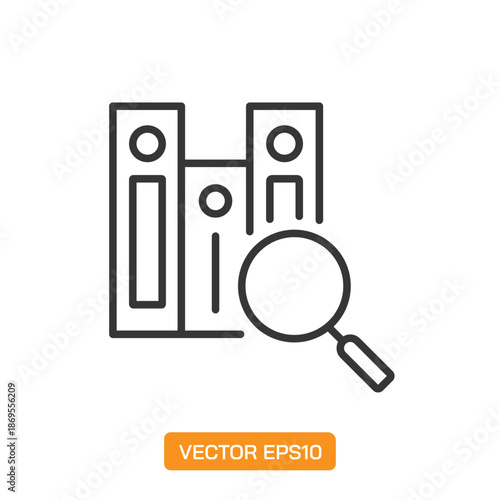 Search Icons. Thin Line Symbol Elements Collection.