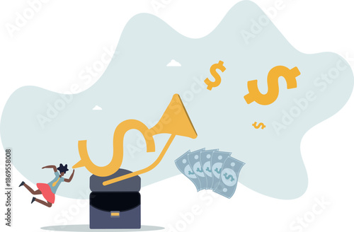 Investment opportunity, making money, profit or earning, FED central bank signal interest rate policy,life and employment of people.