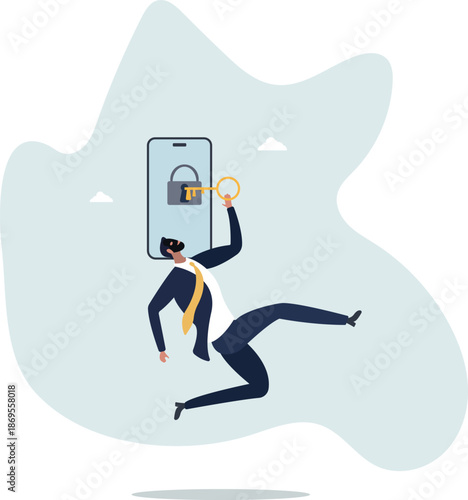 Cyber security, hacker steal money online, phishing or digital banking threat concept.life and employment of people.
