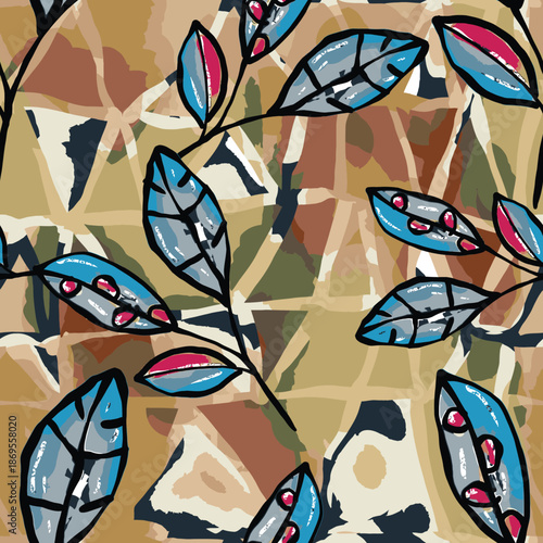 Hand drawn vector illustration Oil on canvas. colorful paint brush stroke painting, Abstract art vector illustration. Brushstrokes of paint. modern Art. Prints, wallpapers.