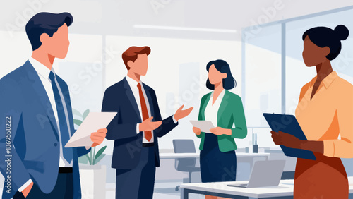 Business meeting in office