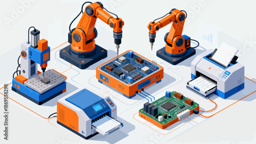 Robotic assembly and circuit board manufacturing