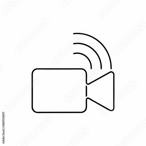 Live Streaming Icon Vector