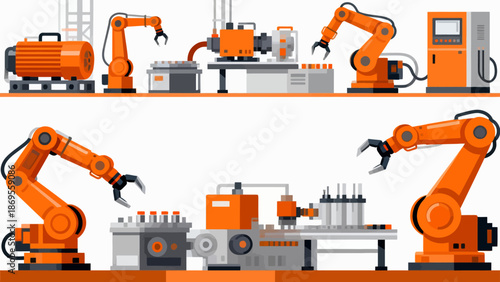 Industrial robots and machinery