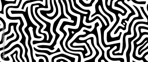 Vector creative grunge seamless pattern.