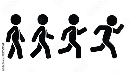 A simple black and white illustration showing a sequence of stick figure movements (4)_traced