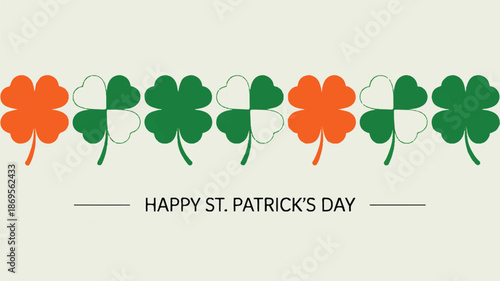 Patrick’s Day banner design on a white background, featuring glowing X-ray style running athlete bones