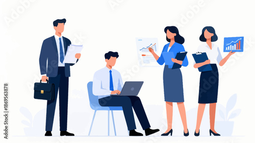 Business professionals in office setting