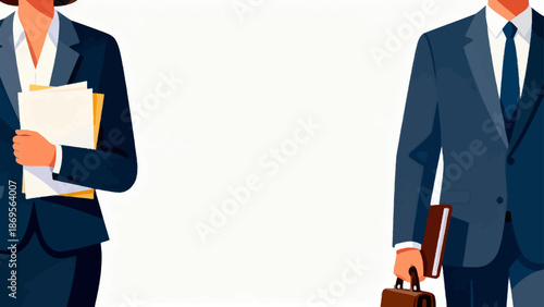 Business professionals in suits