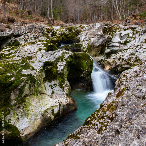 Hiking at Mostnica Gorge Near Bled