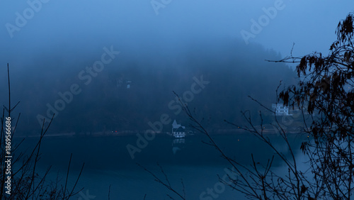 Foggy View Over Lake Bled