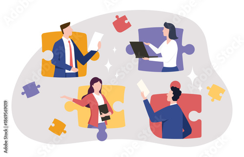 Team Collaboration Through Puzzle-Piece Synergy