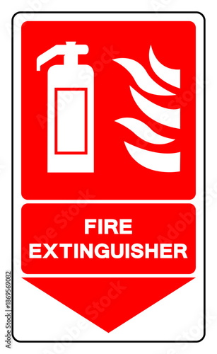 Fire Extinguisher Symbol Sign ,Vector Illustration, Isolate On White Background Label.EPS10