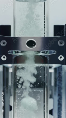 Water Bubble Movement in Glass Tube