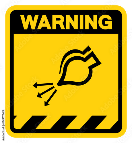 Start Air Supply In Launch Sequence Warning Sign, Vector Illustration, Isolate On White Background Label. EPS10