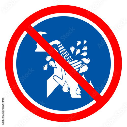 Please Wash Your Hand Symbol Sign,Vector Illustration, Isolated On White Background Label. EPS10